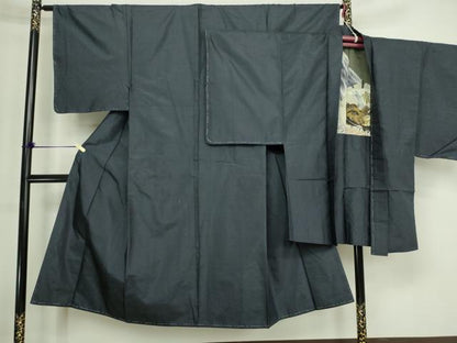 平和屋着物■男性　本場大島紬　アンサンブル　80亀甲　総詰め　正絹　逸品　DABD3446sf