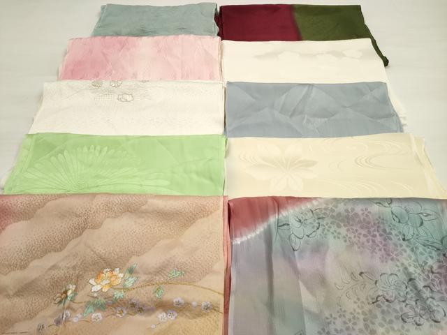 平和屋着物★和装小物　帯揚げ10枚セット　正絹　逸品　DABD3633xg