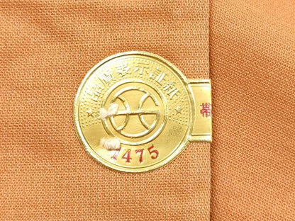 平和屋着物◎西陣　六通柄袋帯　遠山文　金糸　正絹　逸品　DABD3638xg