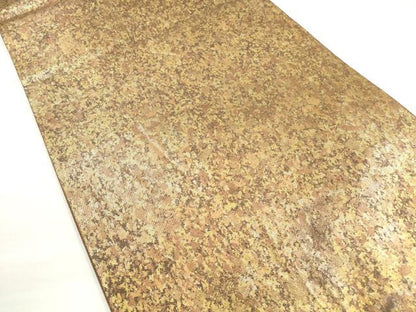 平和屋着物◎六通柄袋帯　霞文　金糸　引箔　正絹　逸品　DABD3699xg