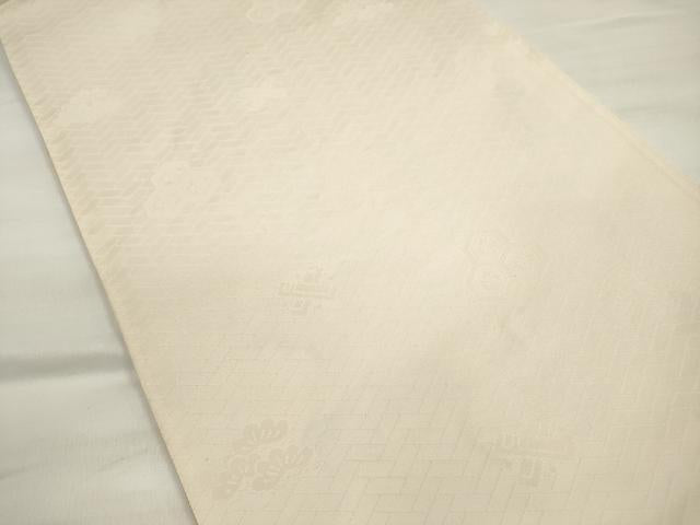 平和屋着物◎両面 六通柄袋帯 鼓扇つづれ 金銀糸 正絹 逸品 DABD3751xg