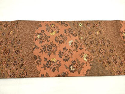 平和屋着物◎つけ帯 更紗花文 正絹 逸品 DABD3900xg