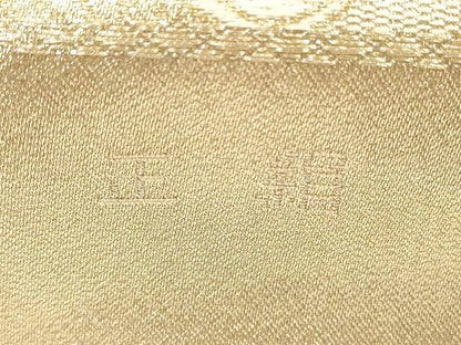平和屋着物◎六通柄袋帯　吉祥雪輪御所車花文　佐賀つづれ織　金糸　正絹　逸品　DABD3926xg