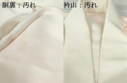 平和屋着物■長襦袢　袷　流水舞葉文　暈し染め　正絹　逸品　DABD4003qa