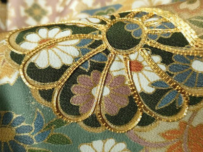 平和屋着物■豪華黒留袖 駒刺繍 立波枝松文 金彩 正絹 逸品 DABD4093qa