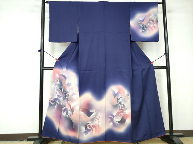 平和屋着物■訪問着　風景シルエット文　暈し染め　金彩　正絹　逸品　DABD4139qa