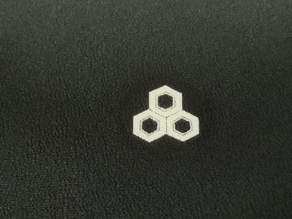 平和屋着物■豪華黒留袖　駒刺繍　花鳥文　金彩　正絹　逸品　DABD4217qa