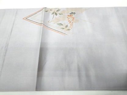 平和屋着物◎太鼓柄袋帯　刺繍　松皮菱花文　金彩　正絹　逸品　DABD4258qa