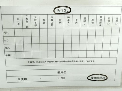 平和屋着物◎太鼓柄袋帯　枝椿文　金銀彩　正絹　逸品　DABD4263qa