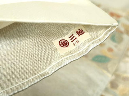 平和屋着物◎六通柄袋帯　唐織　エ霞花丸文　金銀糸　三越扱い　正絹　逸品　DABD4271qa