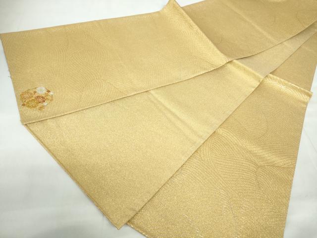 平和屋着物◎六通柄袋帯　立波文　金銀糸　正絹　逸品　DABD4403qa