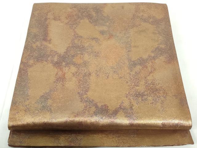 平和屋着物◎六通柄袋帯 霞文 引箔 正絹 逸品 DABD4517qa