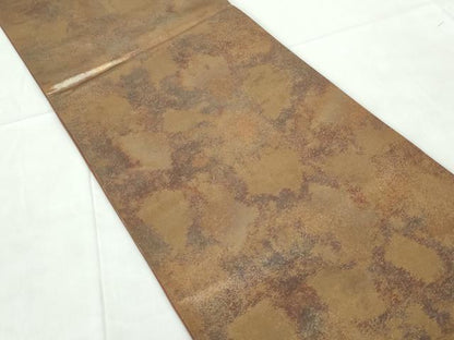 平和屋着物◎六通柄袋帯 霞文 引箔 正絹 逸品 DABD4517qa