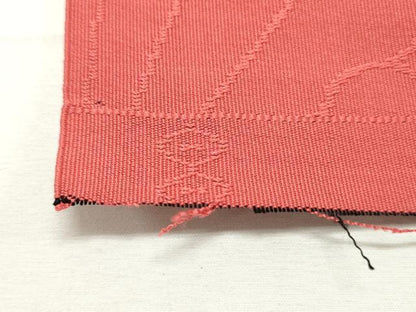 平和屋着物▼爪掻き本綴れ 名古屋帯 帯反物 菊尽くし地紋 赤丹色 逸品 未使用 DABD4778zy