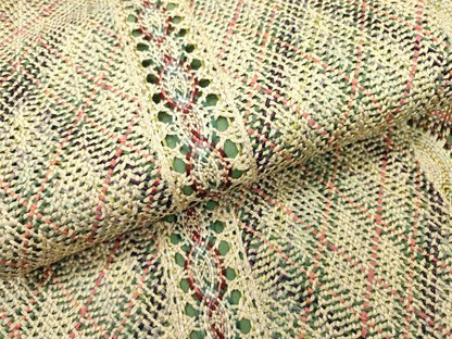 平和屋着物●全通柄袋帯　リボン織　間道　金糸　やまと誂製　正絹　逸品　DABD5020fe