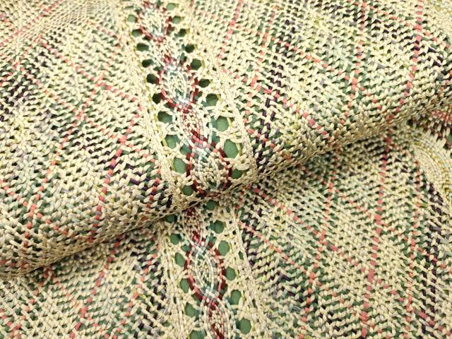 平和屋着物●全通柄袋帯　リボン織　間道　金糸　やまと誂製　正絹　逸品　DABD5020fe