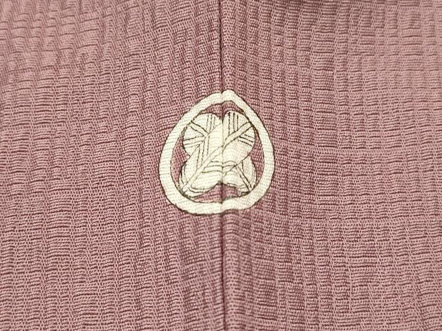 平和屋着物■上質な色無地 格子地紋 紅藤色 正絹 逸品 未使用 DABD5145fe