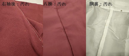 平和屋着物■上質な色無地 海老茶色 正絹 逸品 DABD5155fe