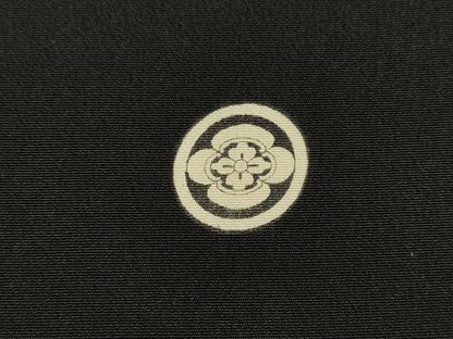 平和屋着物▼豪華黒留袖 駒刺繍 総刺繍 飛鶴松文 金銀糸 正絹 逸品 DABD5304fe