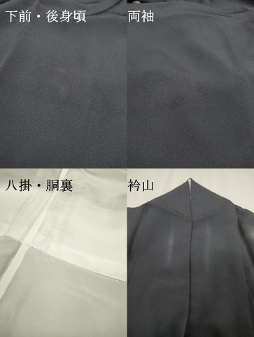 平和屋着物▼訪問着　手描き　風景文　暈し染　金彩　正絹　逸品　DABD5399fe