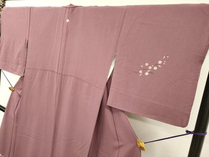 平和屋着物▼訪問着　作家物　総刺繍　吹き寄せ花文　金糸　正絹　逸品　DABD5409fe