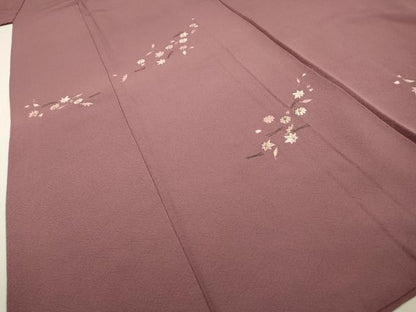 平和屋着物▼訪問着　作家物　総刺繍　吹き寄せ花文　金糸　正絹　逸品　DABD5409fe