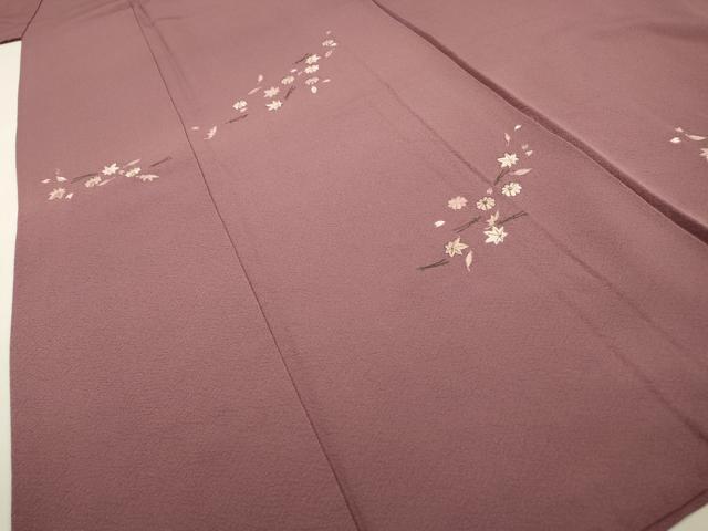 平和屋着物▼訪問着　作家物　総刺繍　吹き寄せ花文　金糸　正絹　逸品　DABD5409fe