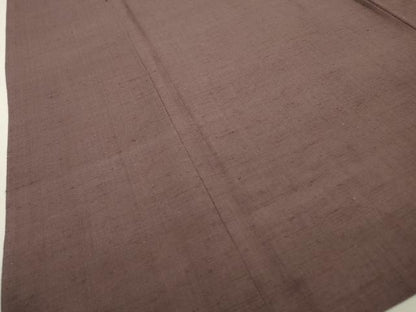 平和屋着物▽本場結城紬 重要無形文化財 単衣 竜胆色 正絹 逸品 DABD5461fe