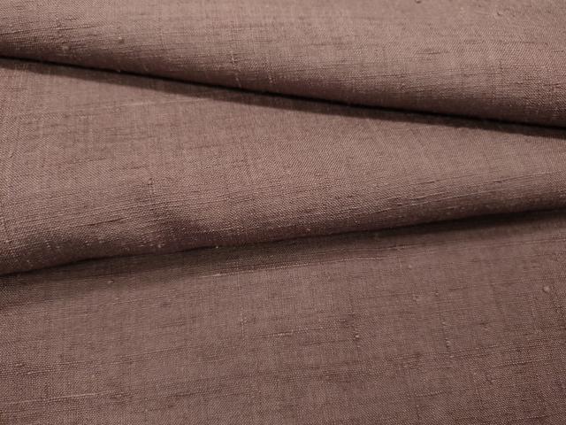 平和屋着物▽本場結城紬 重要無形文化財 単衣 竜胆色 正絹 逸品 DABD5461fe