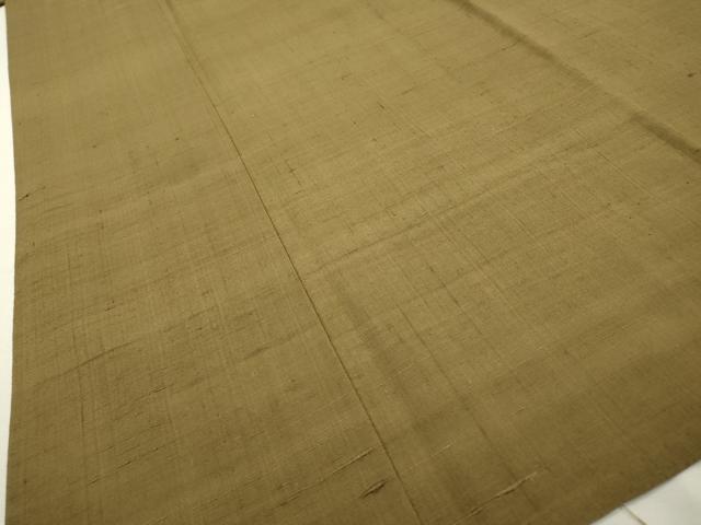 平和屋着物▽男性　結城紬　単衣　根岸色　正絹　逸品　DABD5463fe