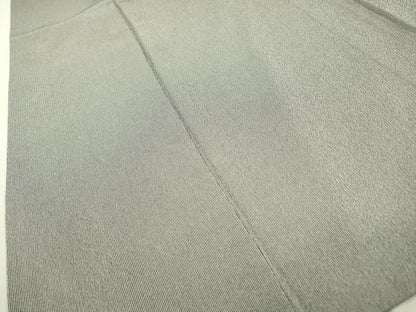 平和屋着物▽江戸小紋 単衣 万筋 灰黄緑色×濃藍色 正絹 逸品 DABD5467fe