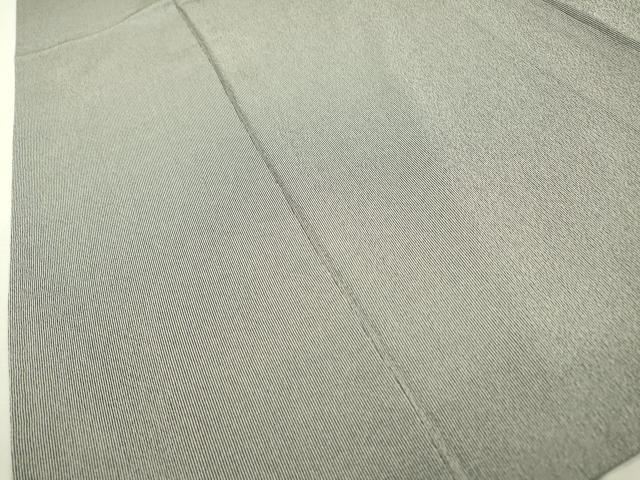 平和屋着物▽江戸小紋 単衣 万筋 灰黄緑色×濃藍色 正絹 逸品 DABD5467fe