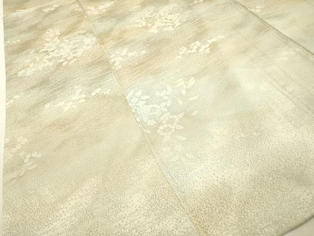 平和屋着物▽上質な小紋 単衣 草花芝文 暈し染 正絹 逸品 DABD5469fe