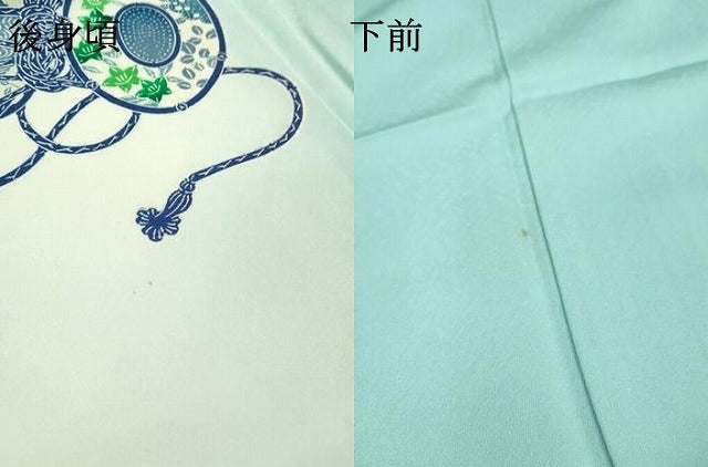 平和屋着物▽訪問着 単衣 流水鼓花文 暈し染 ロング