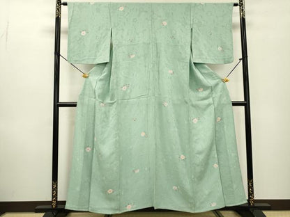平和屋着物▽上質な小紋 単衣 作家物 絞り 手描き 辻が花 正絹 逸品 DABD5478fe