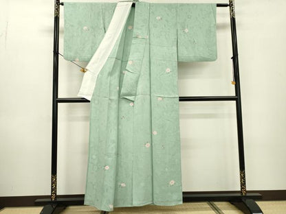 平和屋着物▽上質な小紋 単衣 作家物 絞り 手描き 辻が花 正絹 逸品 DABD5478fe