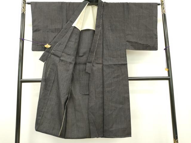 平和屋着物▽男性　紬　単衣　縞　正絹　逸品　未使用　DABD5485fe 平和屋着物▽男性 紬 単衣 縞 正絹 逸品 未使用 DABD5485fe