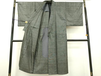平和屋着物▽男性　男柄の最高峰　西郷柄　西郷絣　本場大島紬　単衣　正絹　逸品　DABD5495fe