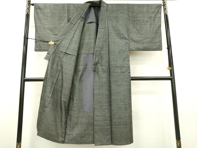 平和屋着物▽男性　男柄の最高峰　西郷柄　西郷絣　本場大島紬　単衣　正絹　逸品　DABD5495fe