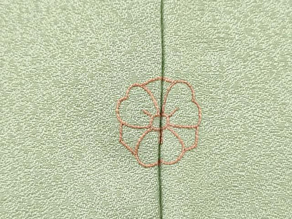 平和屋着物▼中国三大刺繍　相良刺繍　総刺繍　訪問着　重ね草木　御所車地紙花文　正絹　逸品　DABD5501fe
