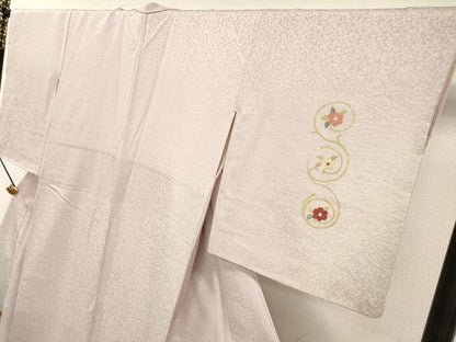 平和屋着物▼訪問着　竹屋町刺繍　花唐草丸文　暈し染　金彩　正絹　逸品　DABD5517fe
