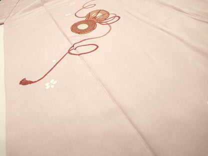 平和屋着物▼中国三大刺繍　スワトウ刺繍　汕頭刺繍　総刺繍　訪問着　鼓横笛花文　正絹　逸品　DABD5536fe