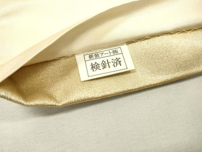 平和屋着物▼六通柄袋帯　唐織　松竹梅　金糸　正絹　逸品　DABD5544fe
