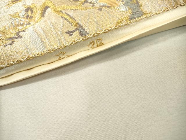 平和屋着物◎六通柄袋帯　松　金銀糸　正絹　逸品　DABD5612fe