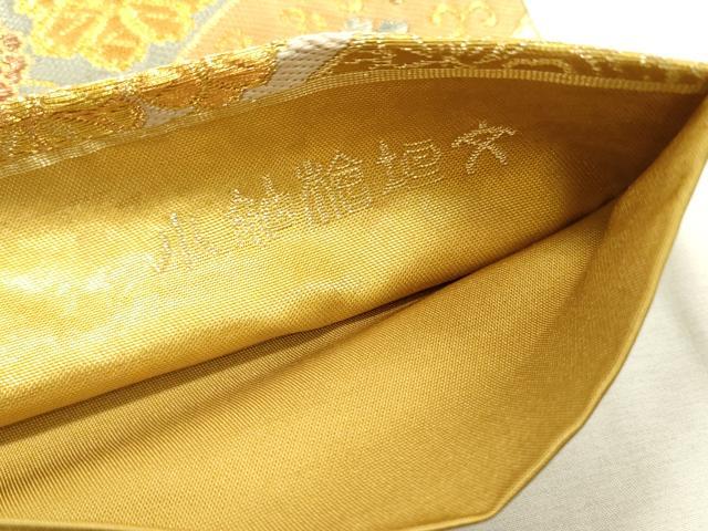 平和屋着物▼六通柄袋帯 小袖檜垣文 金糸 鈴乃屋扱い 正絹 逸品 DABD5669fe