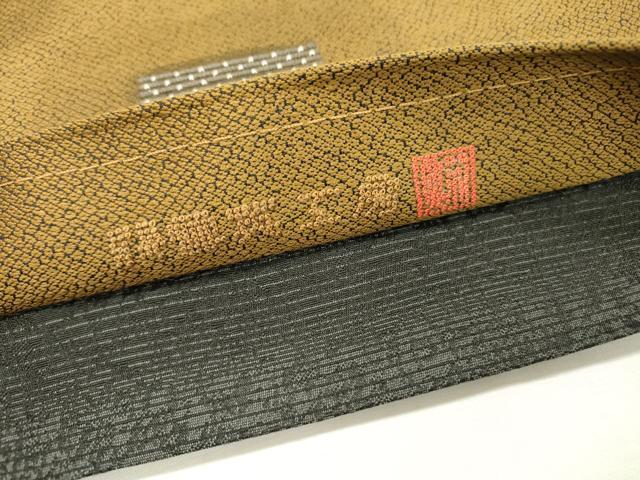 平和屋着物●中国人間国宝　将雪英　中国三大刺繍 スワトウ刺繍 汕頭刺繍 総刺繍 両面太鼓柄袋帯 抽象文様 金糸　逸品　未使用　DABD5677fe