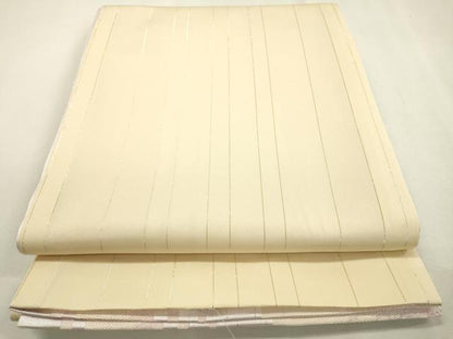平和屋着物●H・L（アッシュエル）　HENRI-LUC CHAPUIS　両面　全通柄袋帯　雪輪花鳥文　金糸　長尺　未使用　DABD5681fe