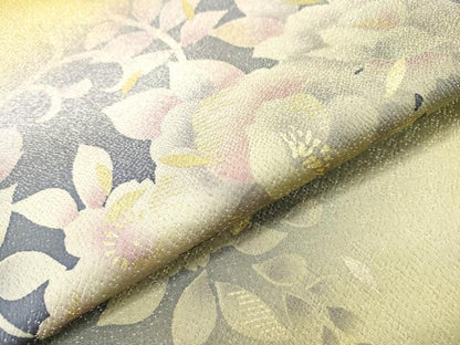 平和屋着物●太鼓柄袋帯　花唐草文　金彩　金通し地　正絹　逸品　未使用　DABD5682fe