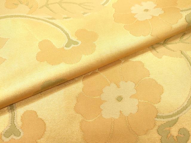 平和屋着物●京都の和装業の老舗一門　千切屋　六通柄　本袋帯　切金錦　花鳥唐草文　金糸　正絹　逸品　DABD5793fe