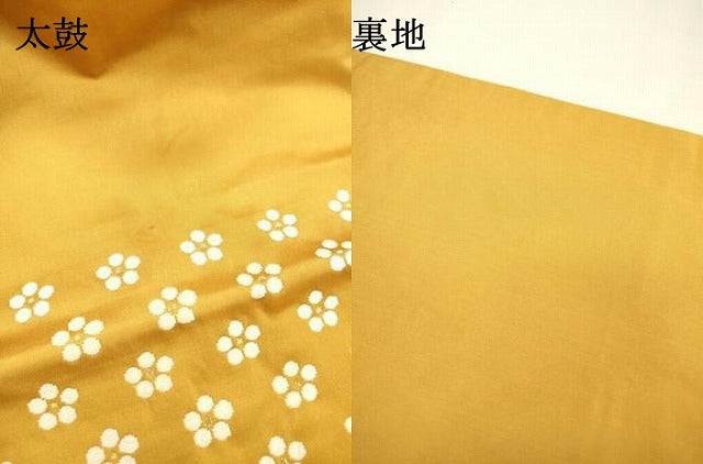 平和屋着物●九寸名古屋帯　唐織　花尽くし　金糸　正絹　逸品　DABD5817fe